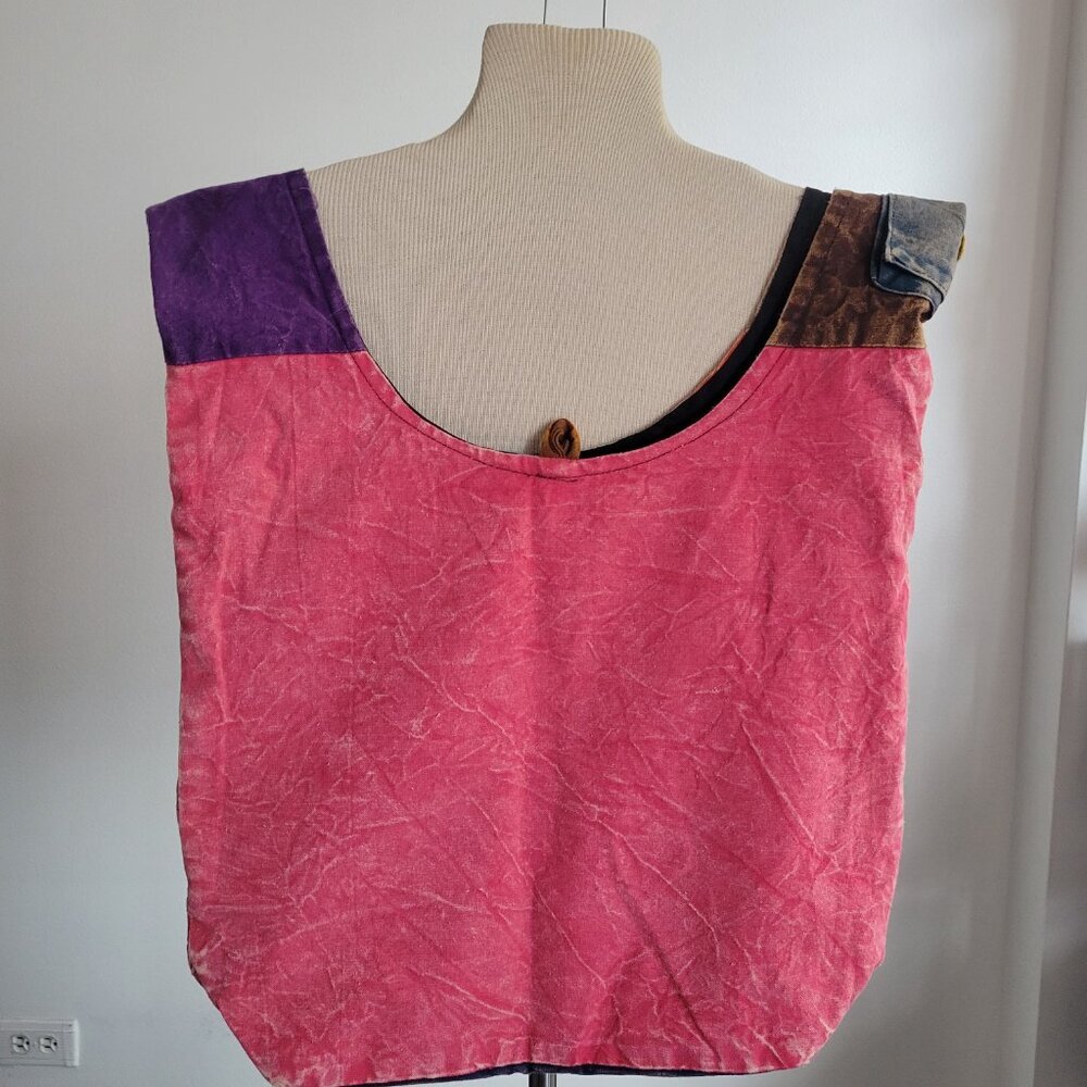 Boho Bag Multi Print Crossbody Patchwork Hippie F… - image 4